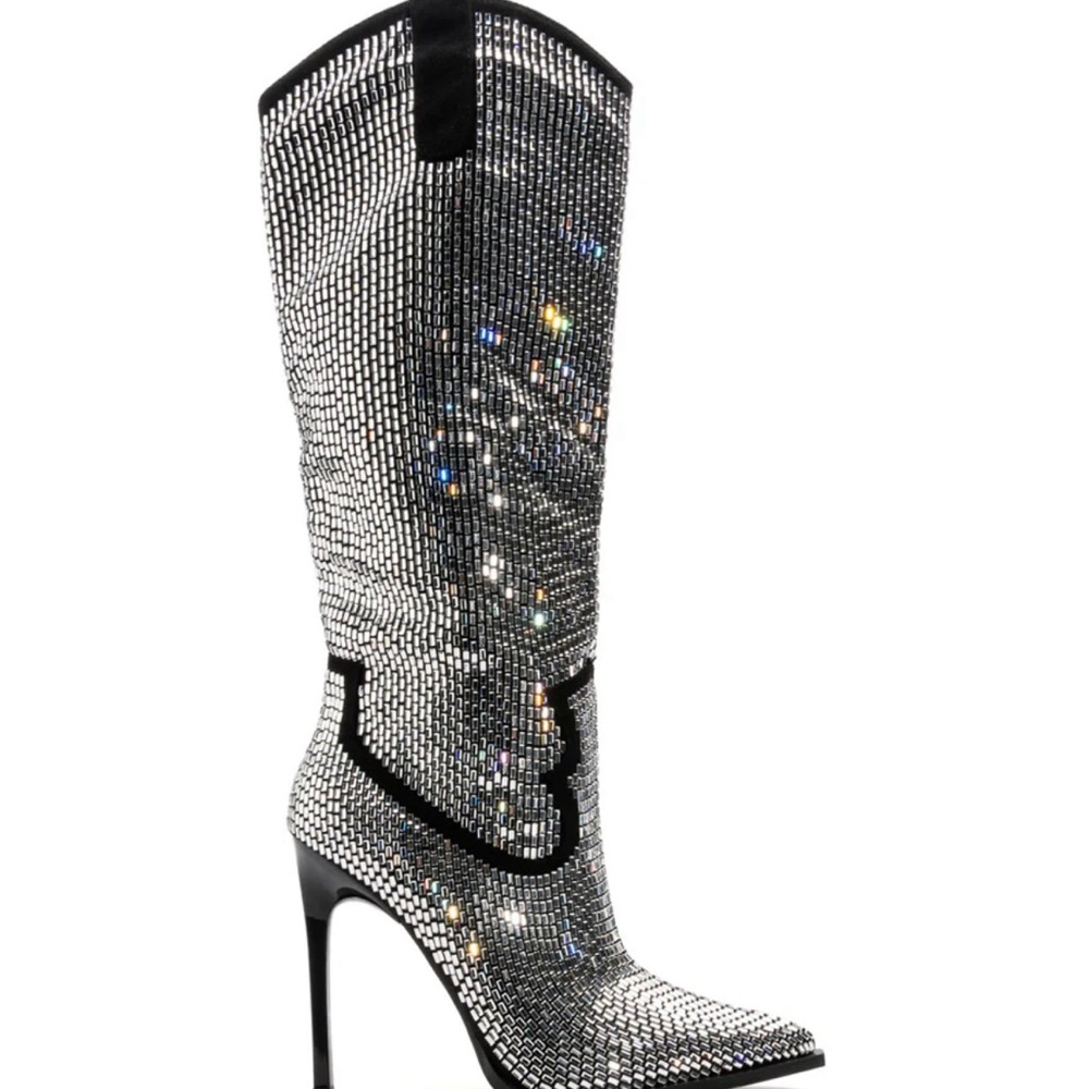 Azalea Wang Heidemarie western embellished knee boots - Picture 2 of 12